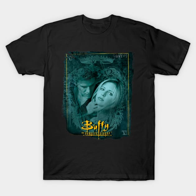 Buffy the Vampire Slayer Buffy and Angel T-Shirt by defreitasysou